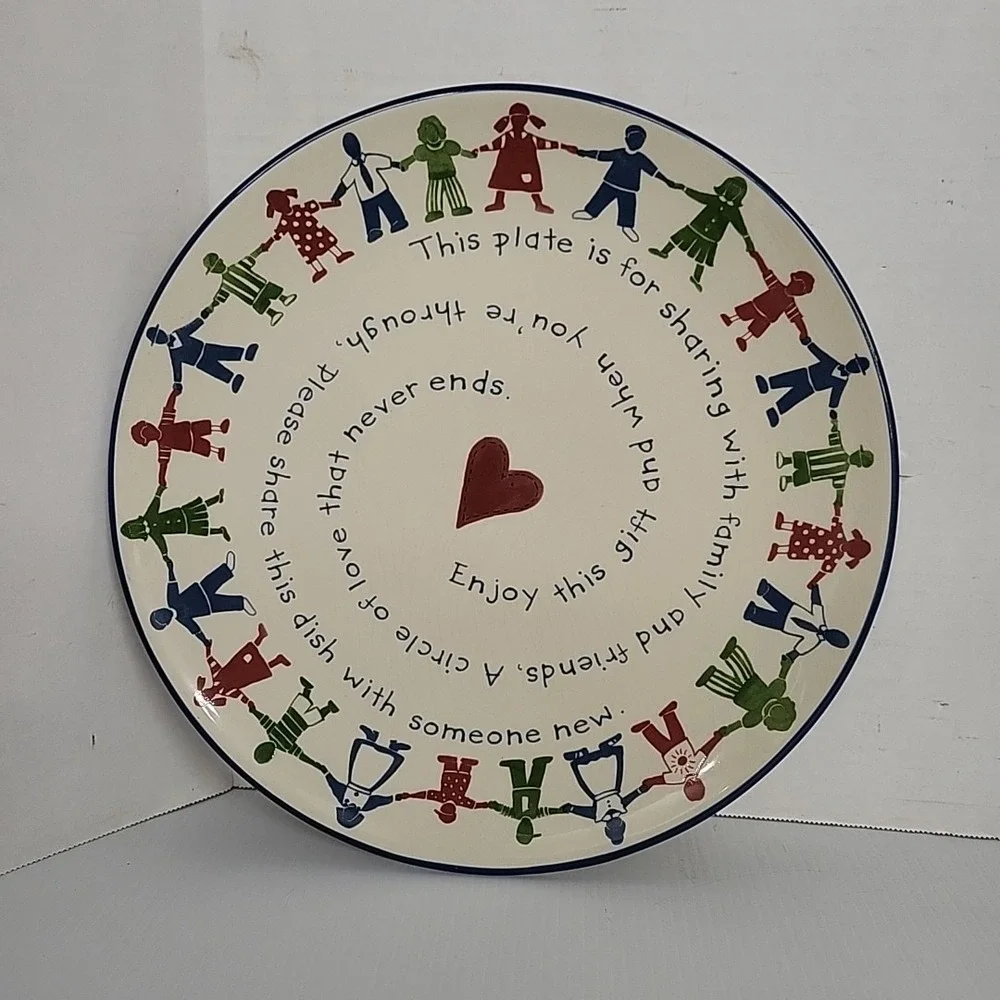 Cracker Barrel USA Susan Winget Design Sharing‎ Family Chop Plate